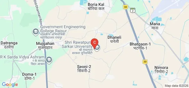 Shri Rawatpura Sarkar University, Raipur Map