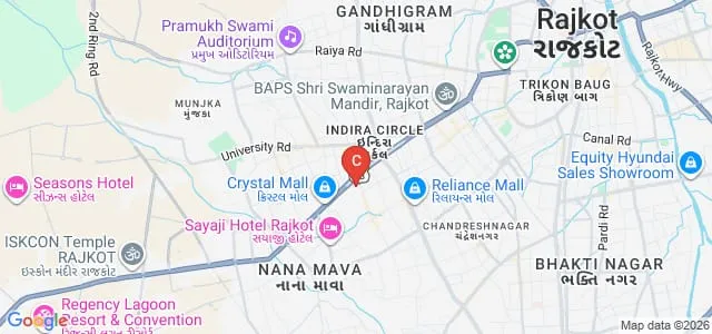 Atmiya University, Rajkot Map