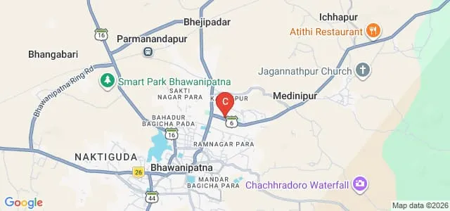 Kalahandi University, Bhawanipatna Map