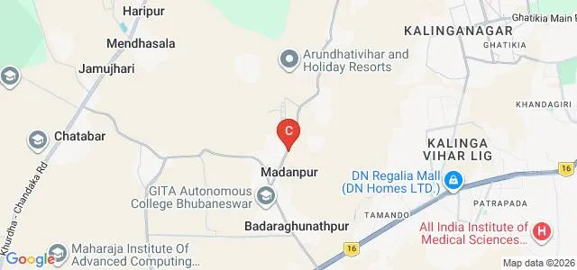 Utkal University of Culture, Bhubaneswar Map