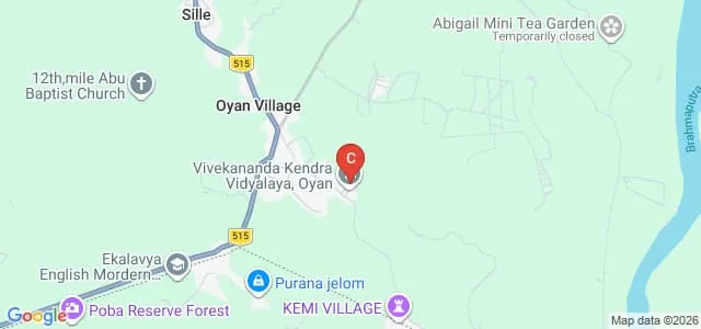 Arunachal Pradesh University, Pasighat Map