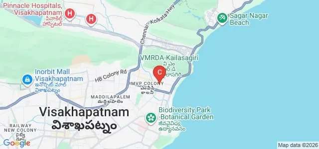 Damodaram Sanjivayya National Law University, Visakhapatnam Map