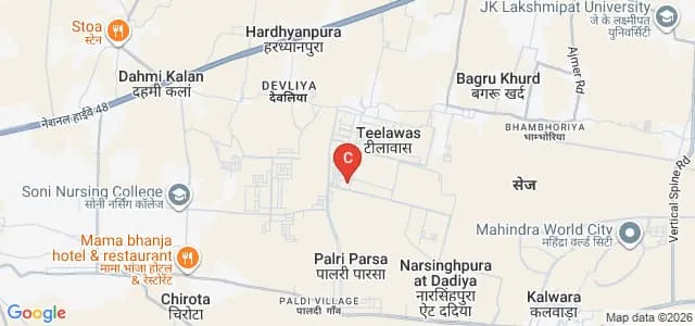 Bhartiya Skill Development University, Jaipur Map