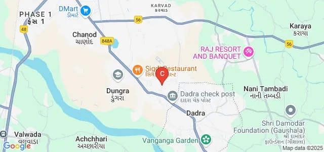 Plastindia International University, Vapi Map