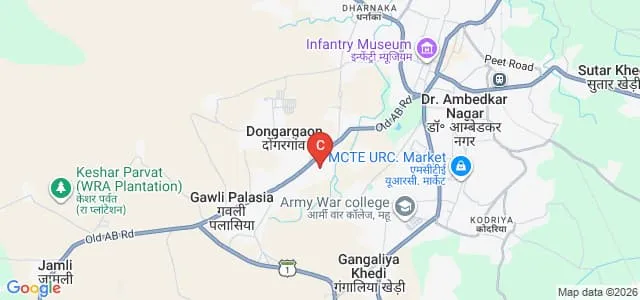 Dr BR Ambedkar University of Social Sciences, Indore Map