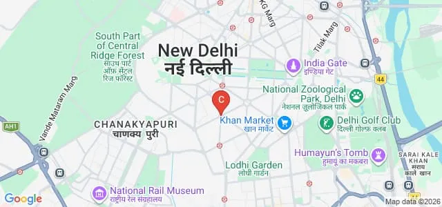 National Museum Institute of the History of Art, Conservation and Museology, New Delhi Map