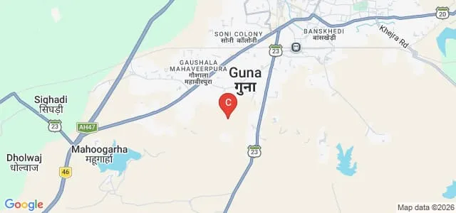 Krantivir Tatya Tope Vishwavidyalaya, Guna Map