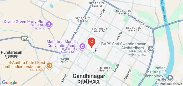 Swarnim Gujarat Sports University, Gandhinagar Map
