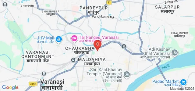Sampurnanand Sanskrit Vishwavidyalaya, Varanasi Map