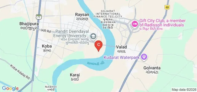 Institute of Advanced Research, Gandhinagar Map