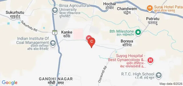 National University of Study and Research in Law, Ranchi Map
