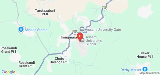 Assam University, Silchar Map
