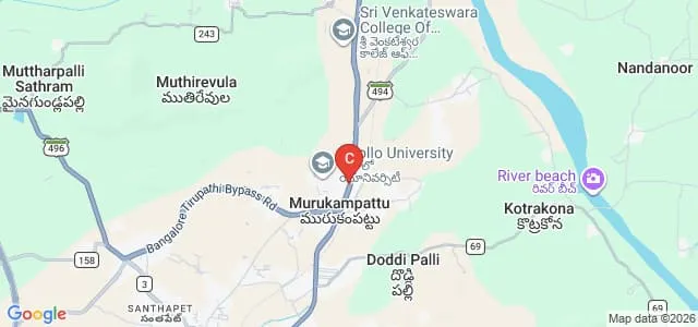 The Apollo University, Chittoor Map