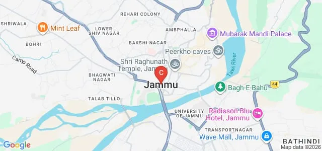 Sher-e-Kashmir University of Agricultural Sciences and Technology of Jammu, Jammu Map