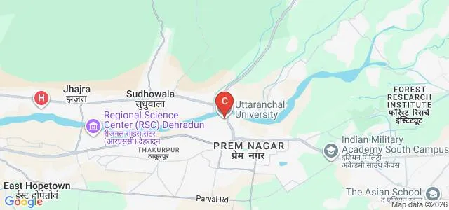 Uttaranchal University, Dehradun Map