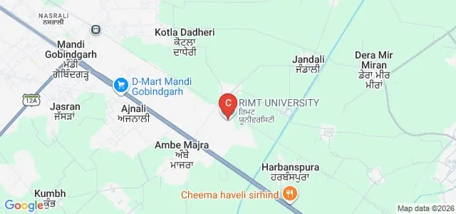 RIMT University, Gobindgarh Map