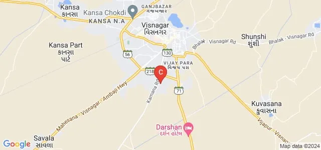 Sankalchand Patel University, Visnagar Map