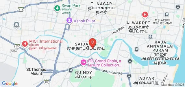 Tamil Nadu Open University, Chennai Map