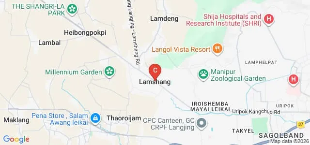 Asian International University, Manipur Map