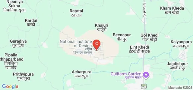 National Institute of Design Madhya Pradesh Bhopal Map