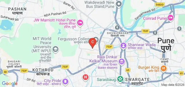 Gokhale Institute of Politics and Economics, Pune Map
