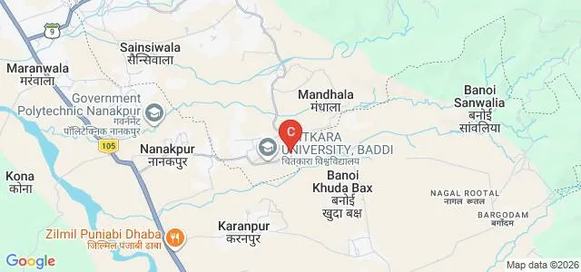 Maharaja Agrasen University, Solan Map