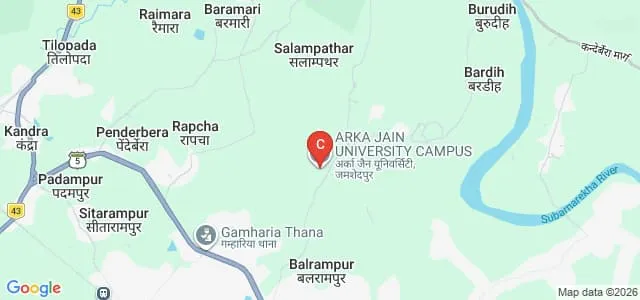 ARKA Jain University, Seraikela Map