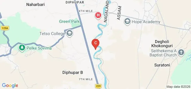 Global Open University, Dimapur Map