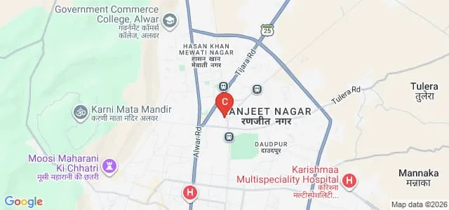 Raj Rishi Bhartrihari Matsya University, Alwar Map