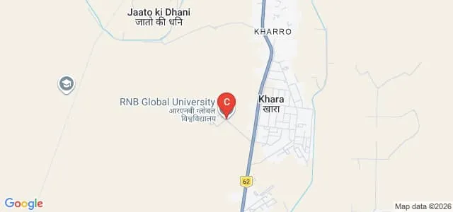 RNB Global University, Bikaner Map