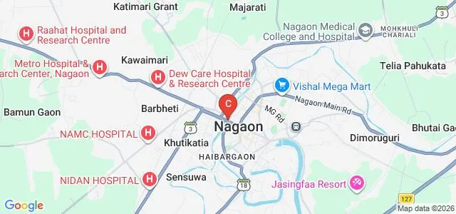 Mahapurusha Srimanta Sankaradeva Viswavidyalaya, Nagaon Map