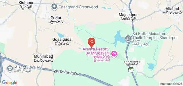 NALSAR University of Law, Hyderabad Map