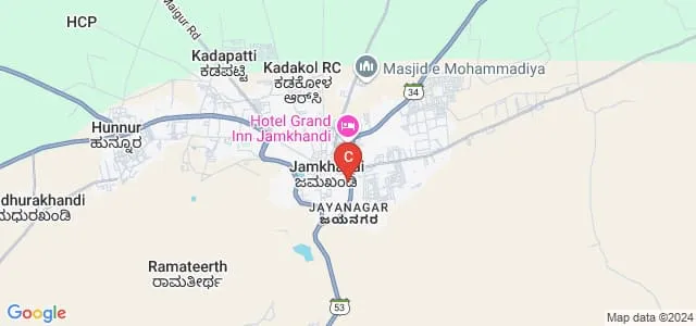 Bagalkot University, Jamkhandi Map