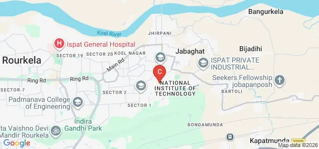 National Institute of Technology Rourkela Map