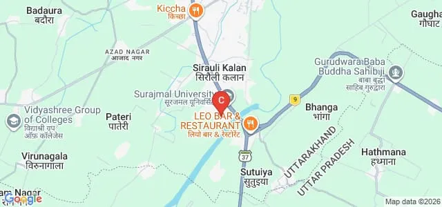 Surajmal University, Kichha Map