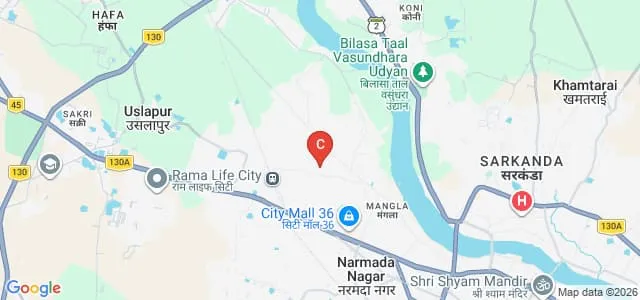 Maharishi University of Management and Technology, Bilaspur Map