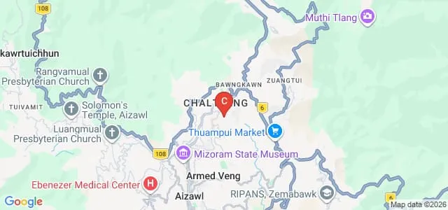 National Institute of Technology Mizoram Map