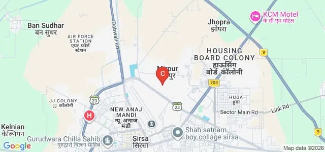 Chaudhary Devi Lal University, Sirsa Map