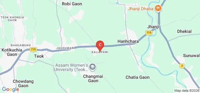 Auniati University, Assam Map