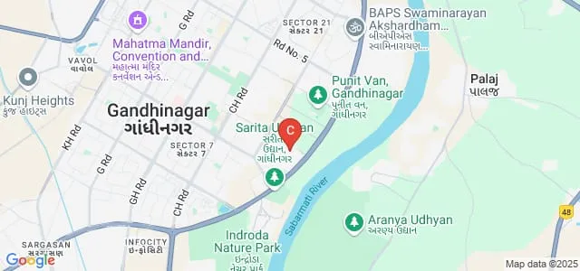 National Forensic Sciences University, Gandhinagar Map