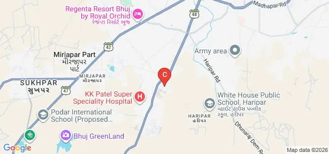Krantiguru Shyamji Krishna Verma Kachchh University, Bhuj Map