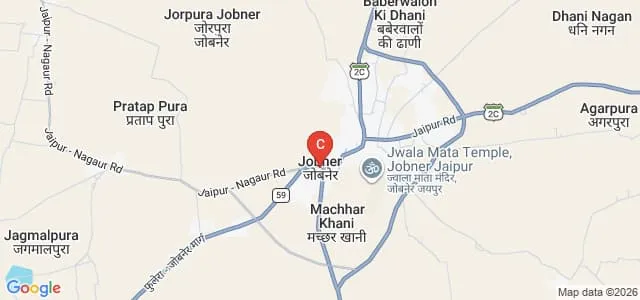 Sri Karan Narendra Agriculture University, Jobner Map
