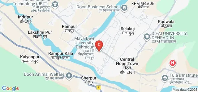 Maya Devi University, Dehradun Map