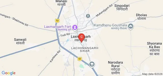 Mody University of Science and Technology, Lakshmangarh Map