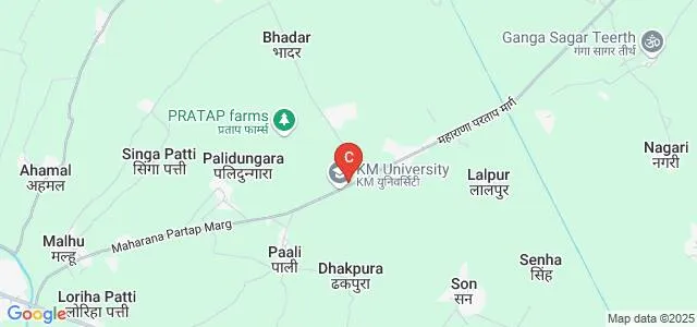 KM University, Mathura Map