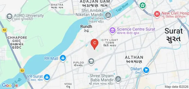 Indian Institute of Information Technology, Surat Map