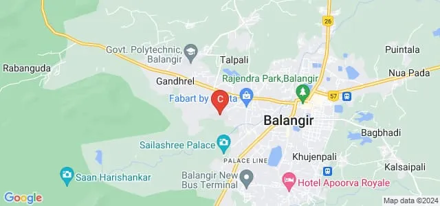 Rajendra University, Balangir Map