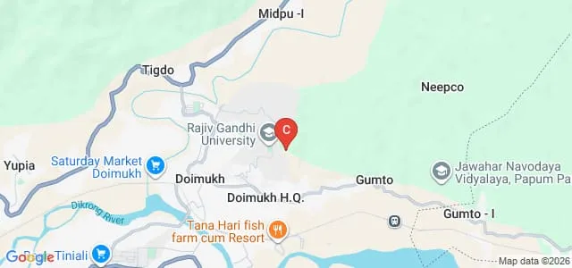 Rajiv Gandhi University, Itanagar Map