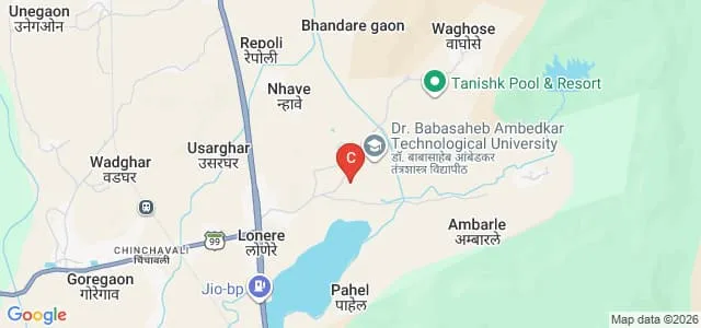 Dr Babasaheb Ambedkar Technological University, Lonere Map