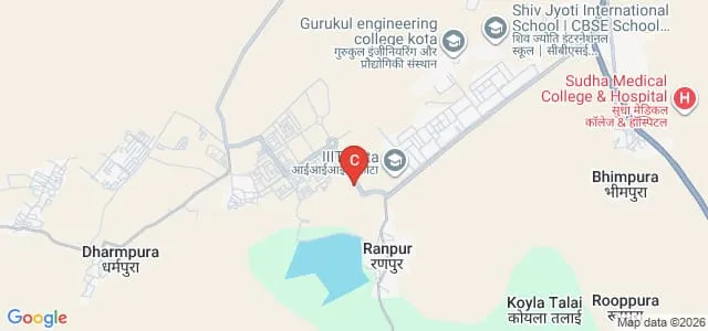 Jai Minesh Adivasi University, Kota Map